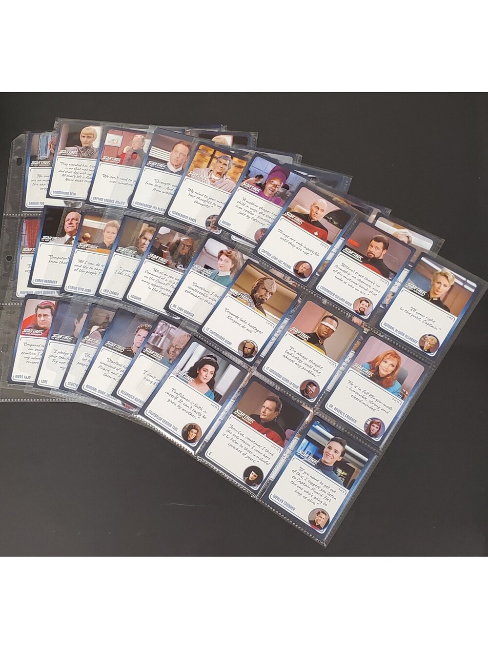 Star Trek 2022 Customizable Card Game (CCG) Character Quote Cards Collection VG